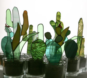 Forêt de Cactus en vitrail